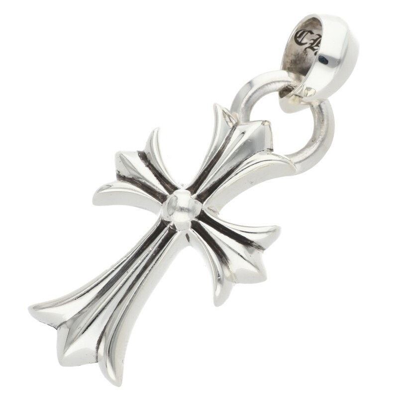 Chrome Hearts Chrome Hearts Small Cross Bale Silver Necklace Size ONE SIZE - 1 Thumbnail