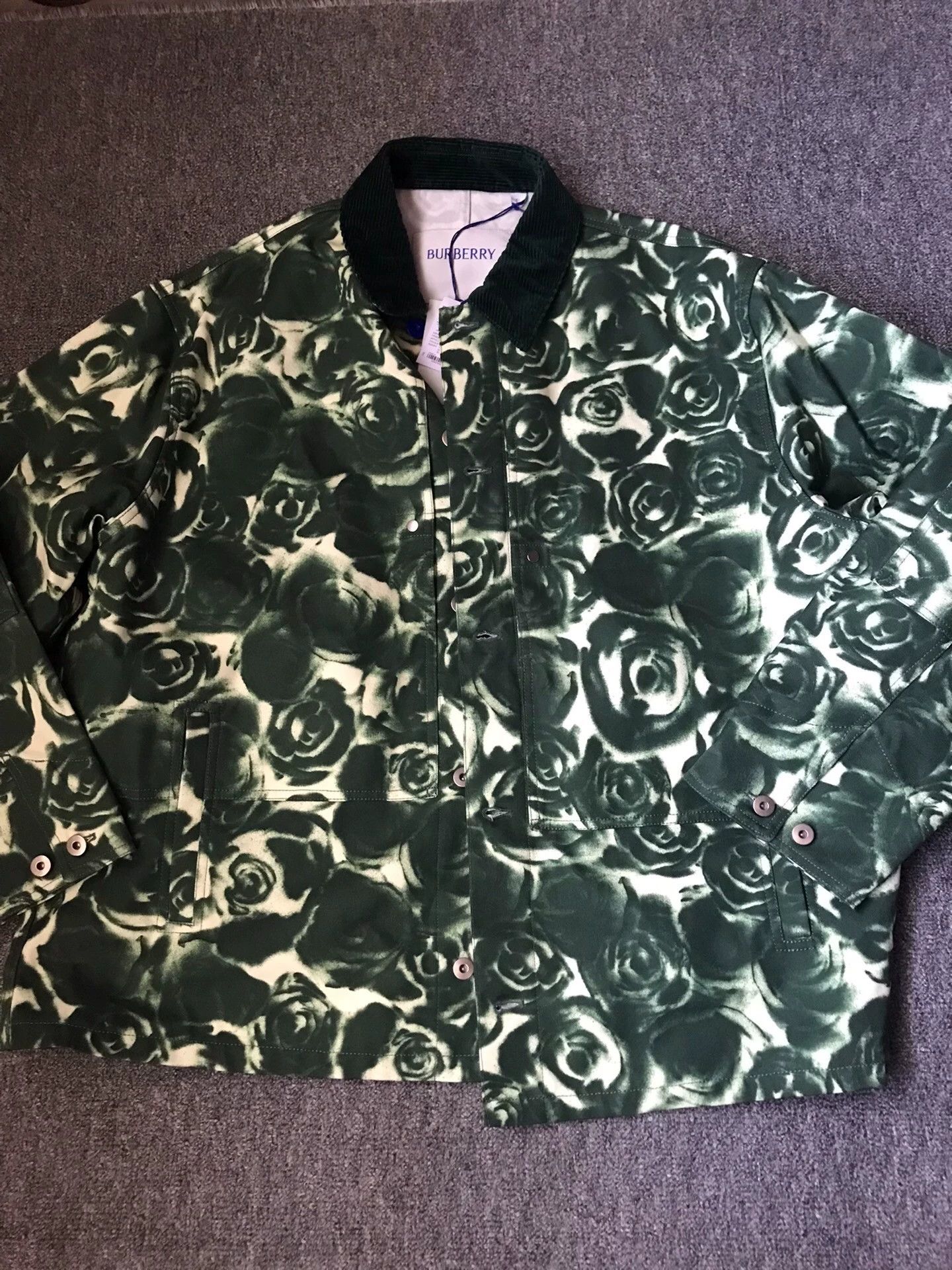 Burberry BBR Runway Floral Oversize Cord XL Jkt Size US XL / EU 56 / 4 - 3 Thumbnail
