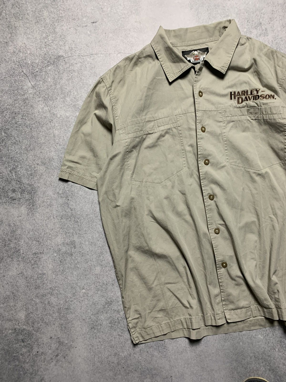 Harley Davidson Vintage Y2K Harley Davidson Racing Motorcycle Shirt Size US XL / EU 56 / 4 - 2 Thumbnail