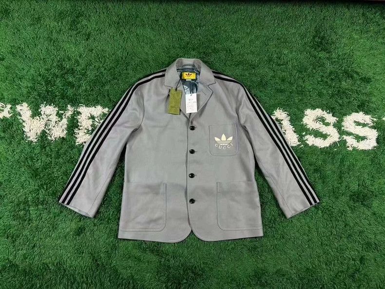 Gucci x Adidas Gray Suit Jacket - dmc
