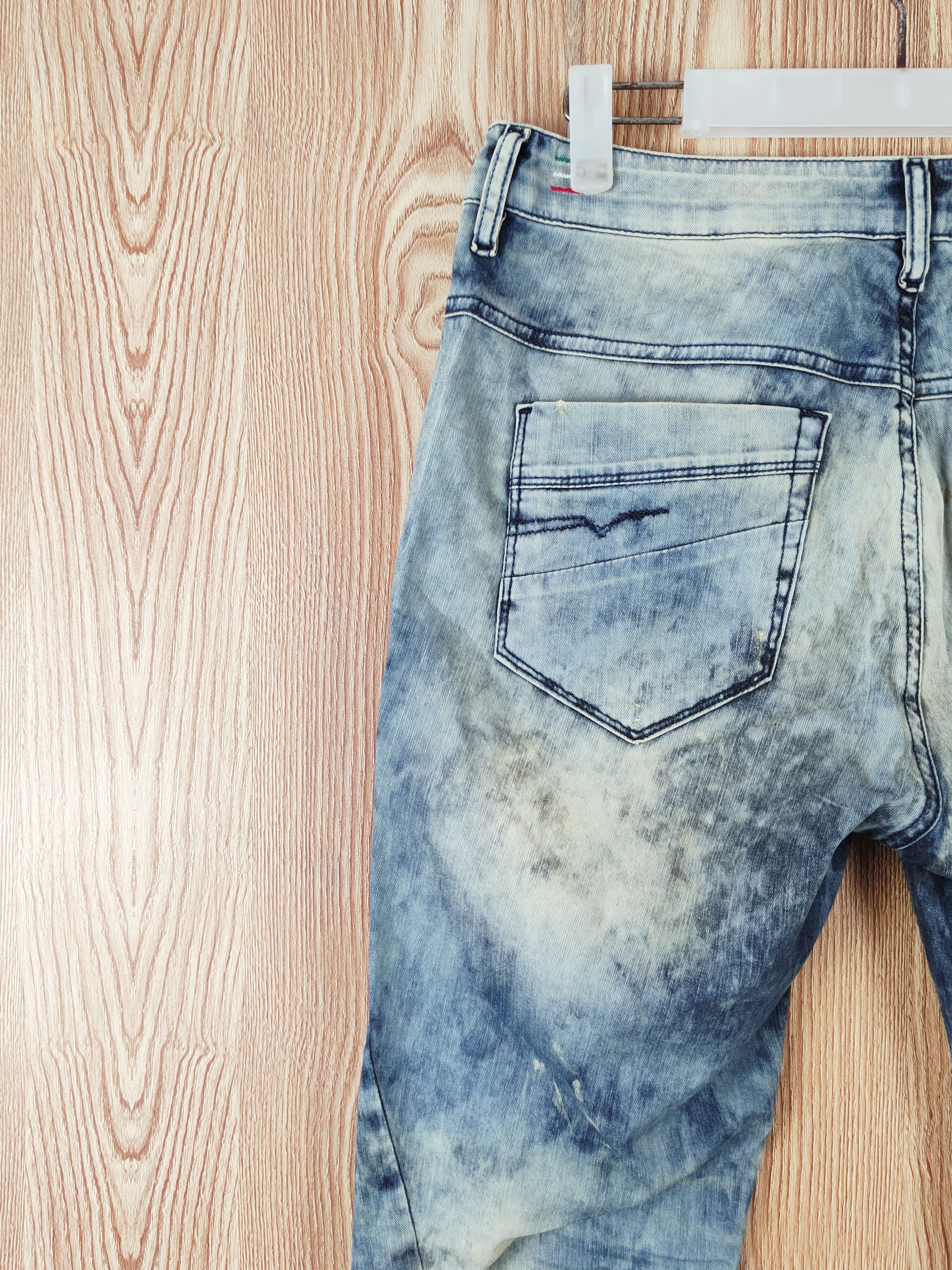 Diesel Diesel acid wash Faded Ripped Multipocket Cargo Pants #W645 Size US 27 - 9 Thumbnail