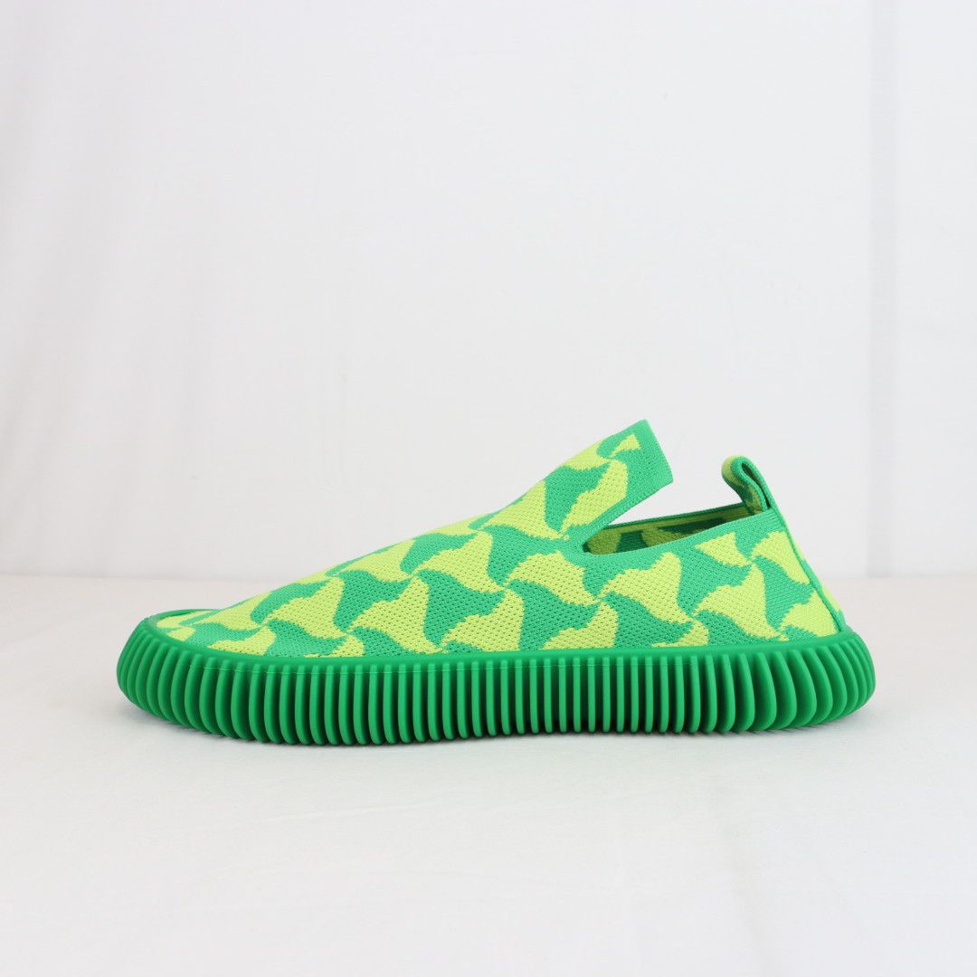 Bottega Veneta o1rshd Wavy Triagle Tech Ripple Sneaker in Parakeet Kiwi Size US 8 / EU 41 - 5 Thumbnail