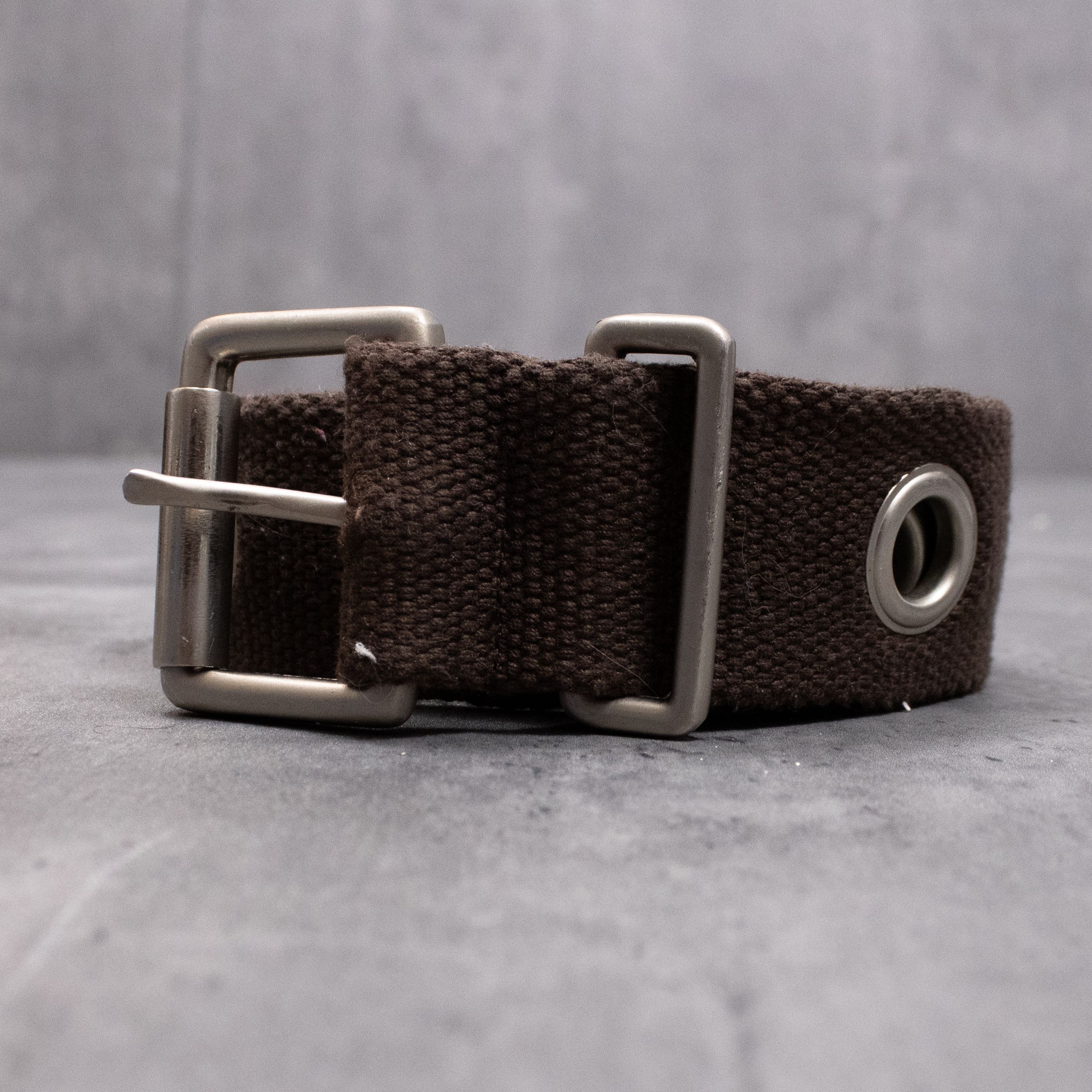 Japanese Brand 2000’s 00’s Brown Woven Grommet Hole Belt 2000s Skate Punk Size ONE SIZE - 2 Thumbnail