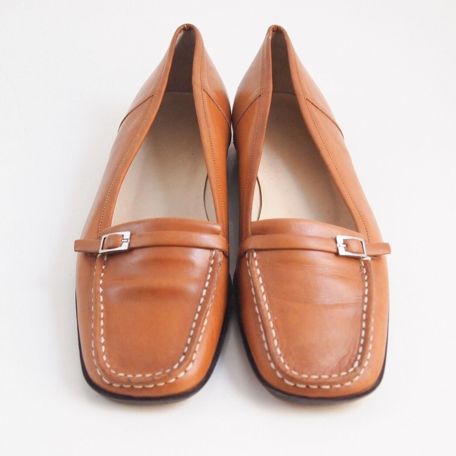 Bally Bally Filicaia Loafers Flats Orange Leather EU 38.5 US 8 Size US 8 / IT 38 - 3 Thumbnail