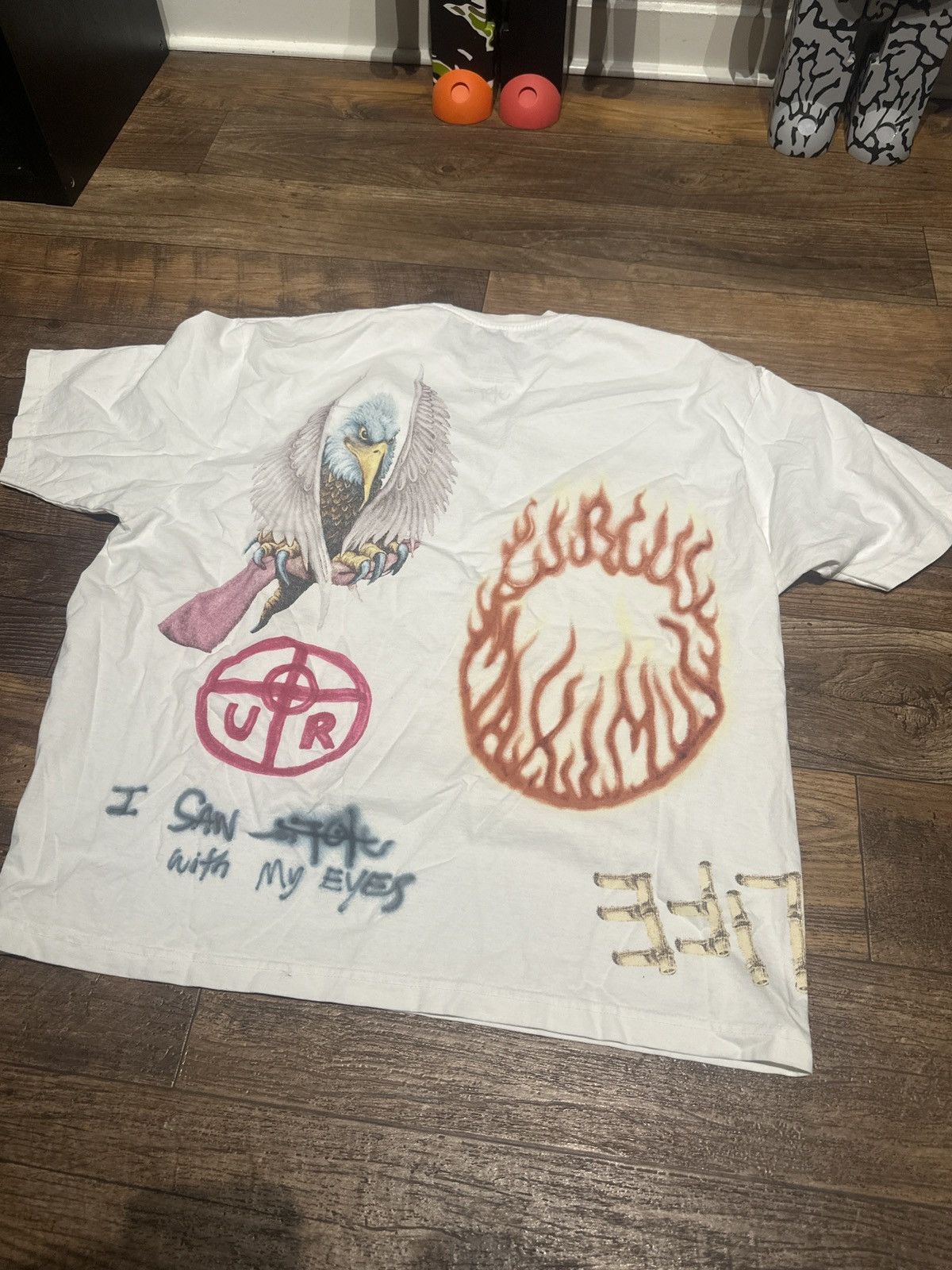 Travis Scott Travis Scott Utopia MetLife White Tournee Tee XXL Size US XXL / EU 58 / 5 - 3 Thumbnail