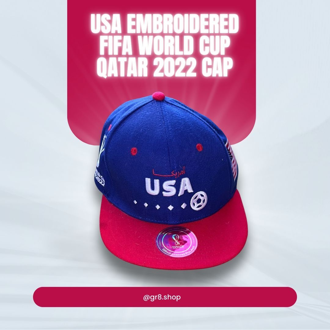 Other USA Embroidered FIFA World Cup Qatar 2022 Adjustable Basebal Size ONE SIZE - 1 Thumbnail