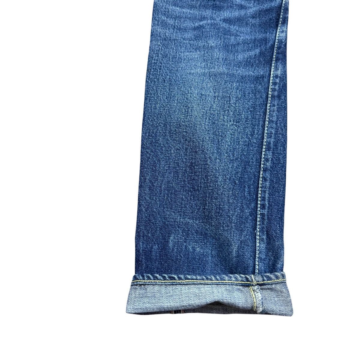 Jelado 17oz Graph Zero Distressed Denim Selvedge Jeans Natural Fade Size US 30 / EU 46 - 16 Thumbnail