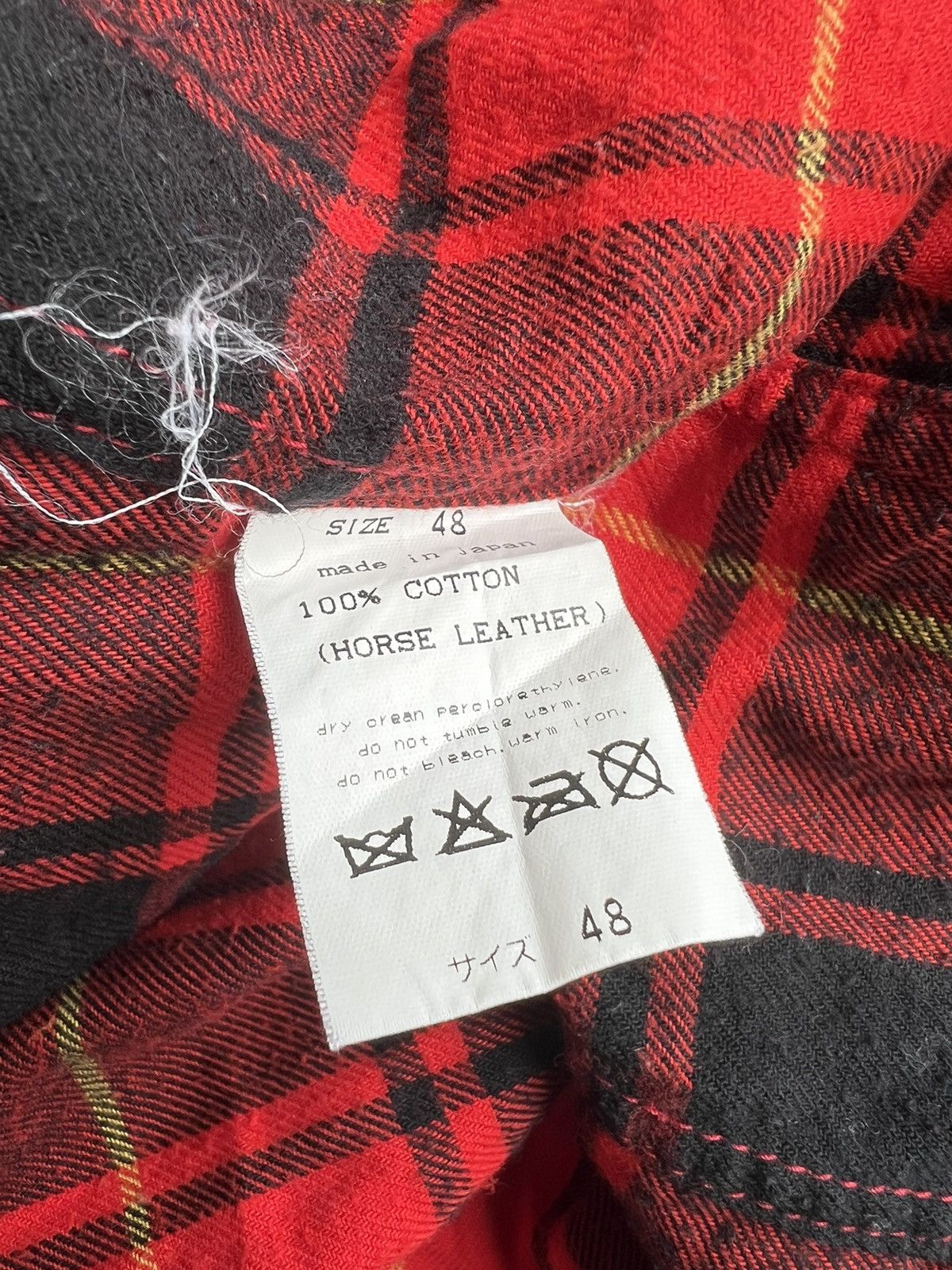 Isamu Katayama Backlash Sixe 🇯🇵 Leather Flap Red Tartan Alaskan Bonded Work Jkt Shirt Size US M / EU 48-50 / 2 - 11 Thumbnail