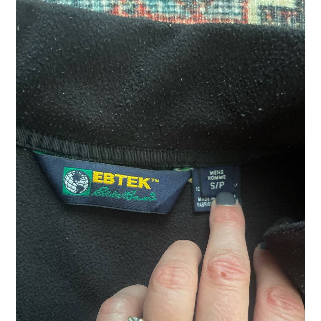 Eddie Bauer Vtg Eddie Bauer Ebtek 1/4 Zip Black Polartec Fleece, Small Size US S / EU 44-46 / 1 - 4 Thumbnail