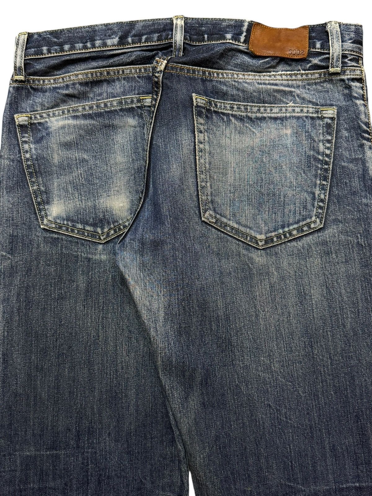 Uniqlo Vintage Y2K Japanese Uniqlo Faded Whiskers Wash Relaxed Fits Size US 32 / EU 48 - 4 Thumbnail