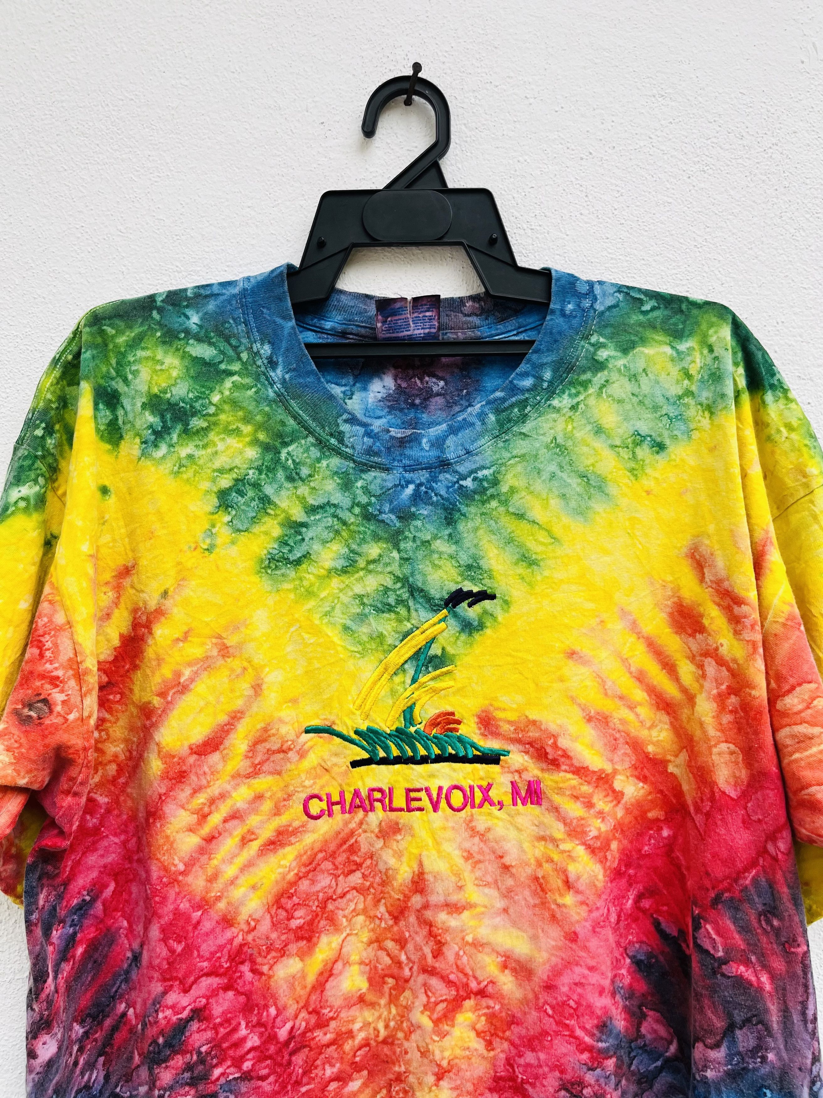 Japanese Brand × Vintage Vintage Tie Die Streetwear Fashion Style Size US XL / EU 56 / 4 - 3 Thumbnail