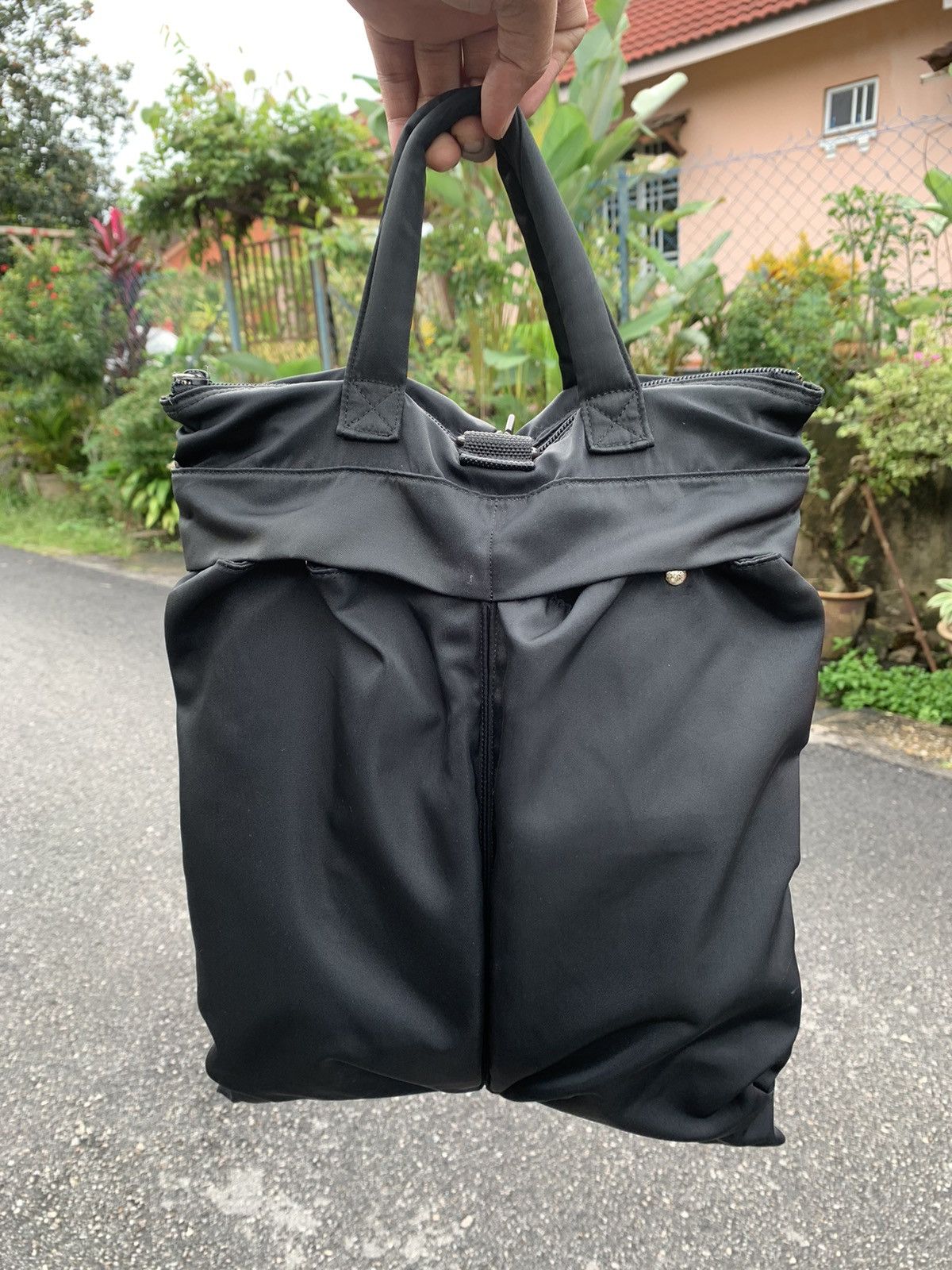 大割引 HELMUT LANG With archive helmet bag 本人期 BLACK メンズ