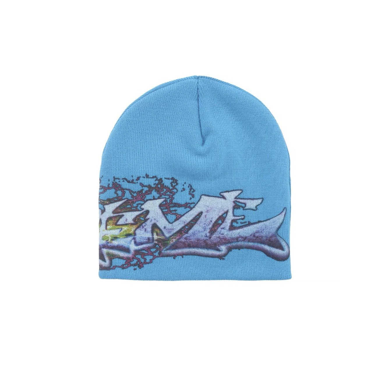 Supreme Supreme Tag Logo Beanie Cyan Blue Size: One Size Size ONE SIZE - 2 Thumbnail