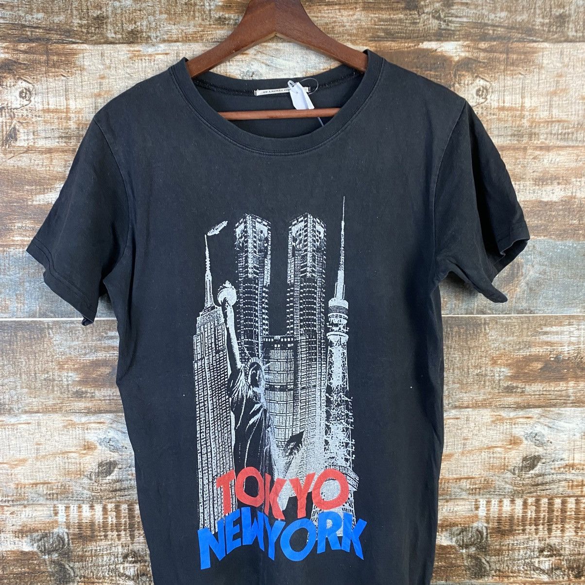 Vintage DL St Lauren 1976 Paris Black T-Shirt #C1186 Size M / US 6-8 / IT 42-44 - 2 Thumbnail