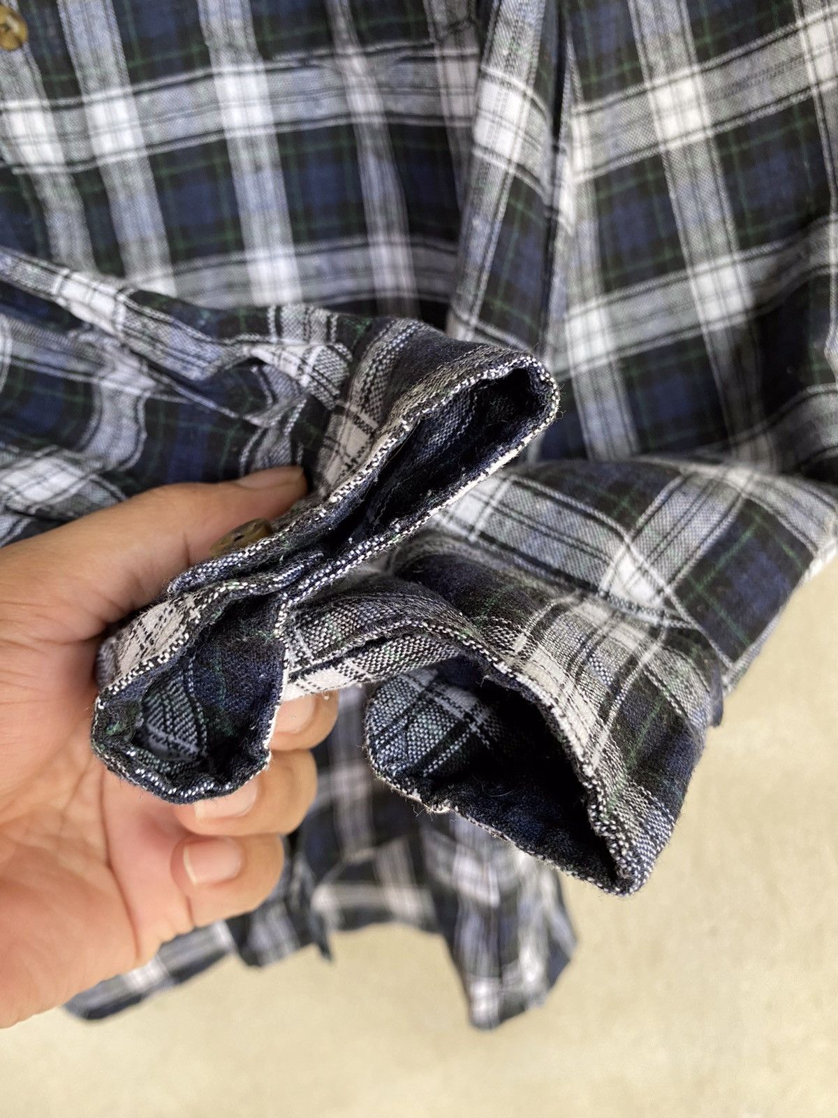Michiko London Koshino Plaid Tartan Flannel Shirt