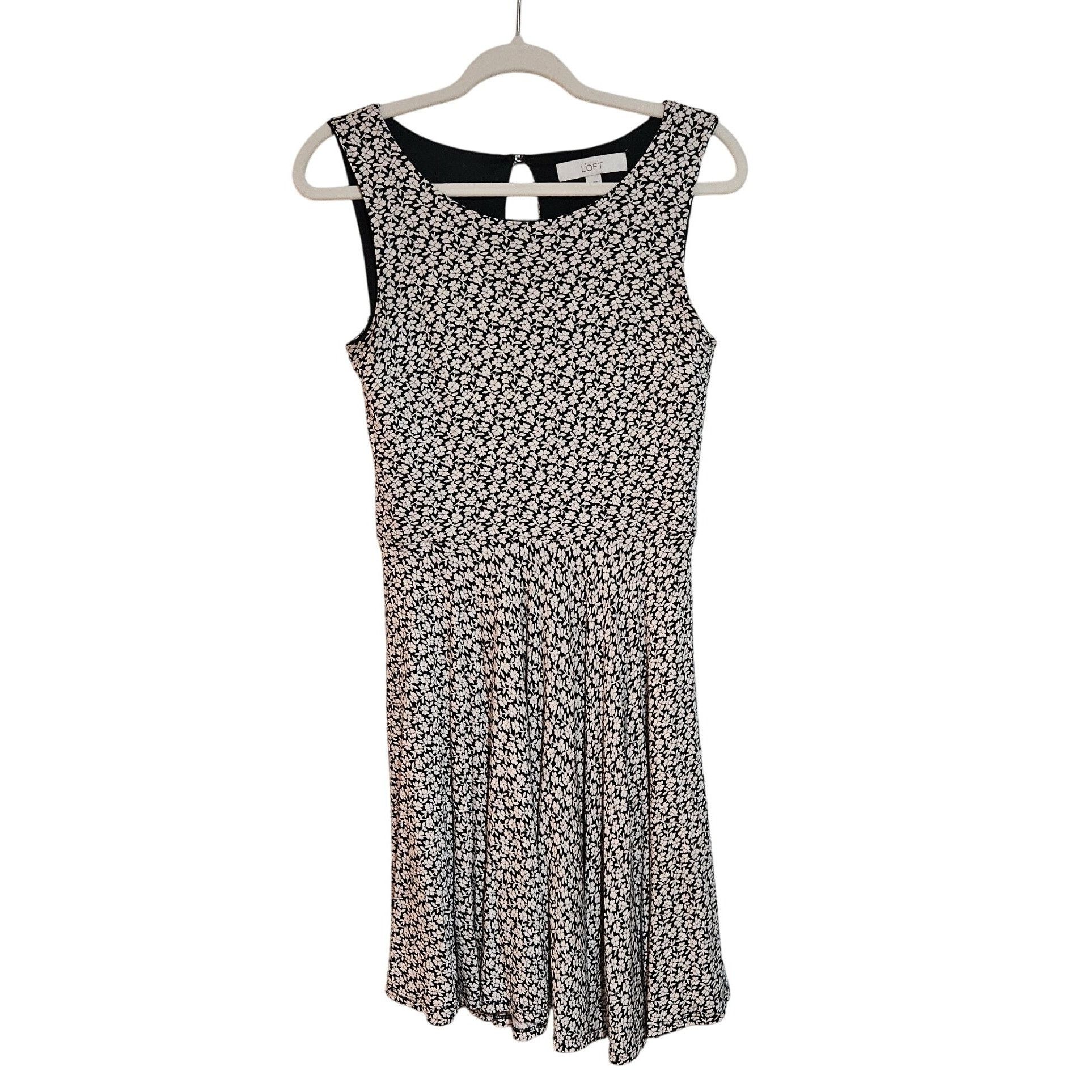 Loft LOFT Womens Midi Dress Black S Size S / US 4 / IT 40 - 2 Thumbnail