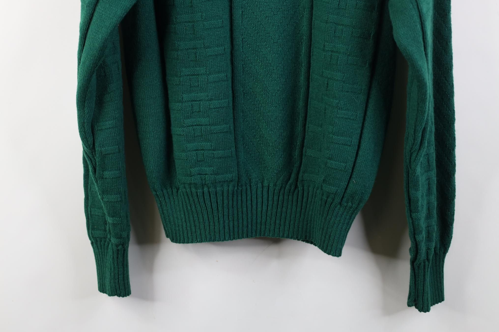 Vintage Vintage 90s Streetwear Zig Zag Cross Weave Crewneck Sweater Size US M / EU 48-50 / 2 - 9 Thumbnail