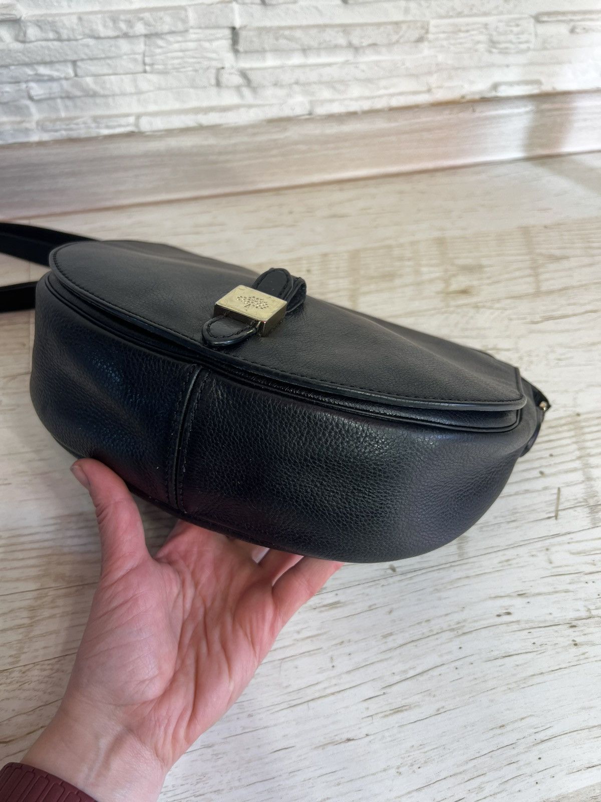 Mulberry Mulberry Tessie Black Leather Crossbody Bag Size ONE SIZE - 7 Thumbnail