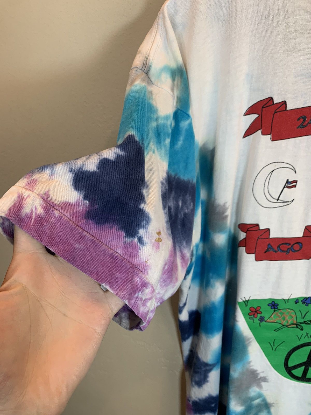 Band Tees × Vintage *RARE* Vintage 90’s Woodstock Festival Khalil Gibran T-Shirt Size US L / EU 52-54 / 3 - 6 Thumbnail
