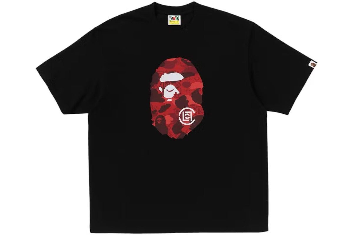 Bape × CLOT BAPE x CLOT Camo Ape Head T-Shirt Black Size US XXL / EU 58 / 5 - 2 Thumbnail