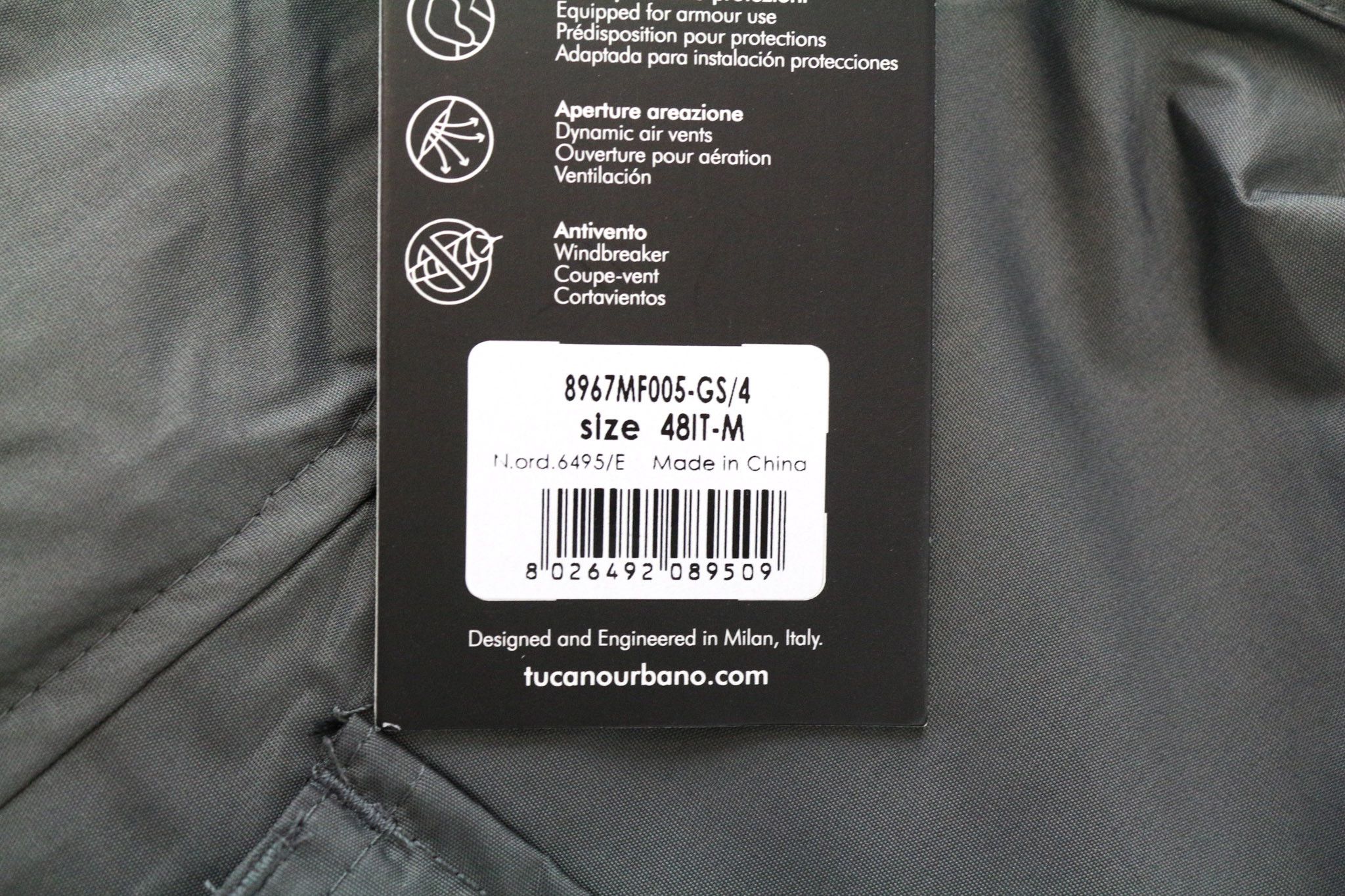 Other NEW TUCANJI IT48 Grey Breathable Moto Jacket 75728 Size US XXL / EU 58 / 5 - 5 Thumbnail