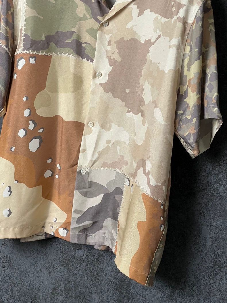 Amiri Amiri Camo Mulberry Silk Short Sleeve Shirt Size US M / EU 48-50 / 2 - 4 Thumbnail