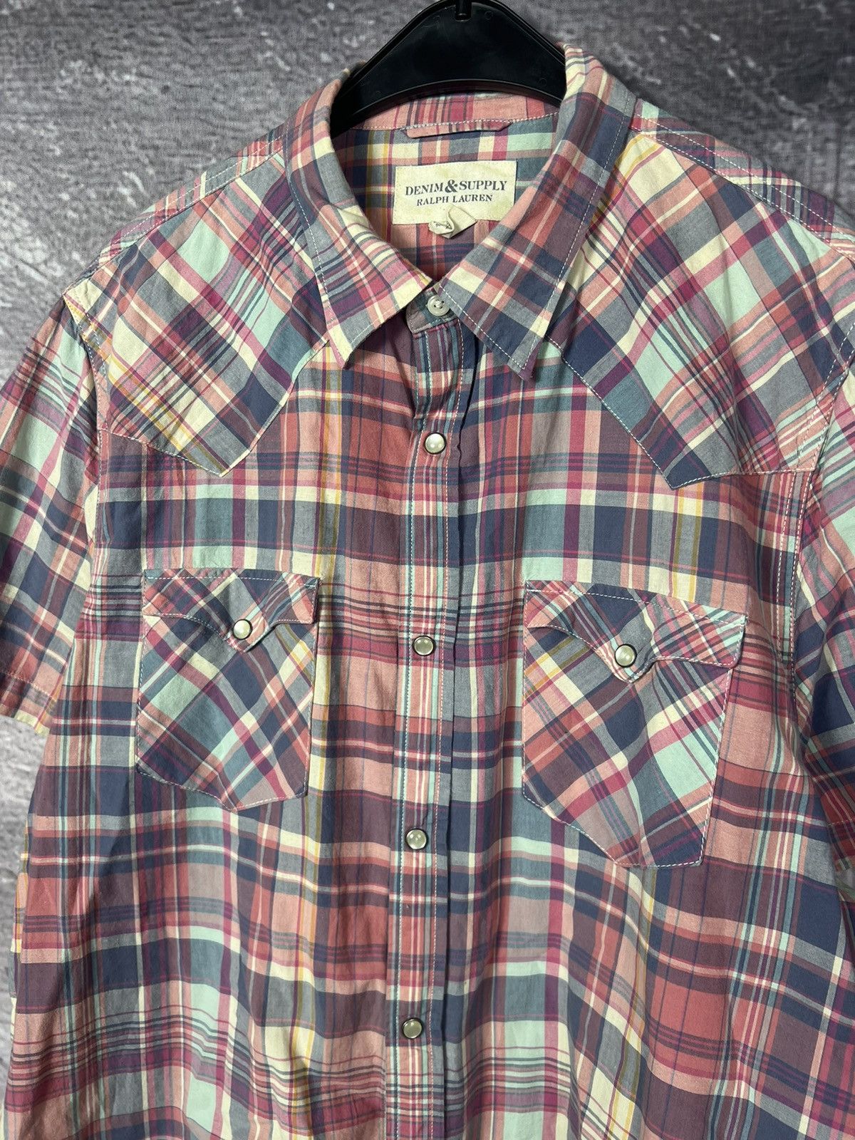 Denim & Supply Ralph Lauren Ralph Lauren Denim&Supply Western Checkered Shirt Size US XL / EU 56 / 4 - 4 Thumbnail