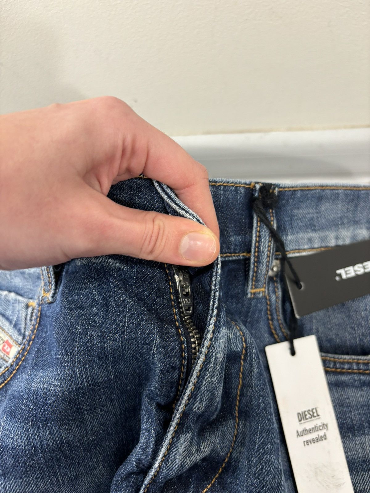 Diesel Diesel D-Strukt Slim Stretch NWT Avant Garde Denim Jeans Size US 29 - 10 Thumbnail
