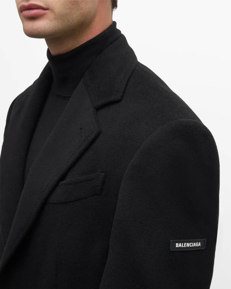 Balenciaga o1mt1gz0924 Boxy Coat in Black Size US XS / EU 42 / 0 - 4 Thumbnail