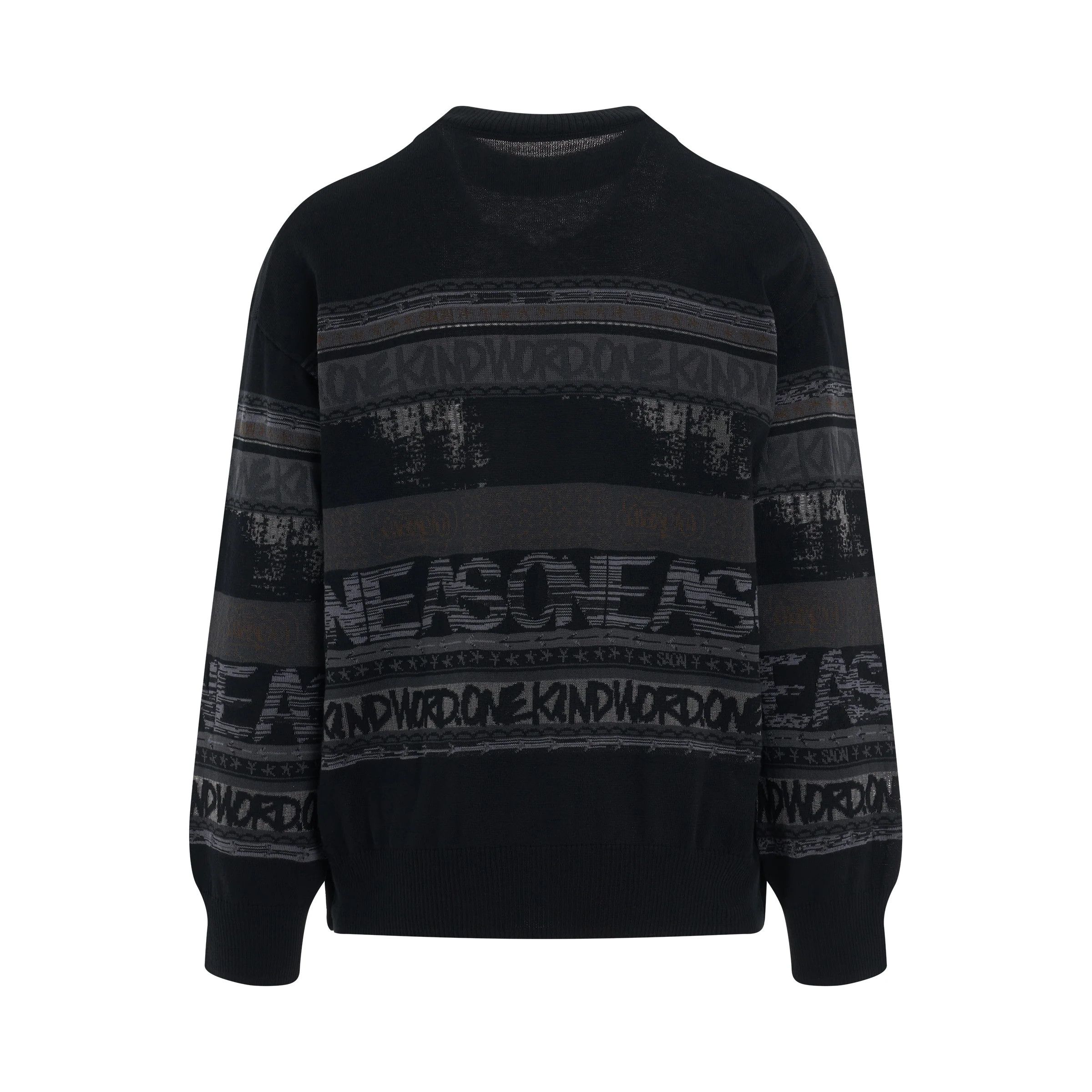 Sacai o1mris0824 Knit Pullover in Black Size US M / EU 48-50 / 2 - 4 Thumbnail