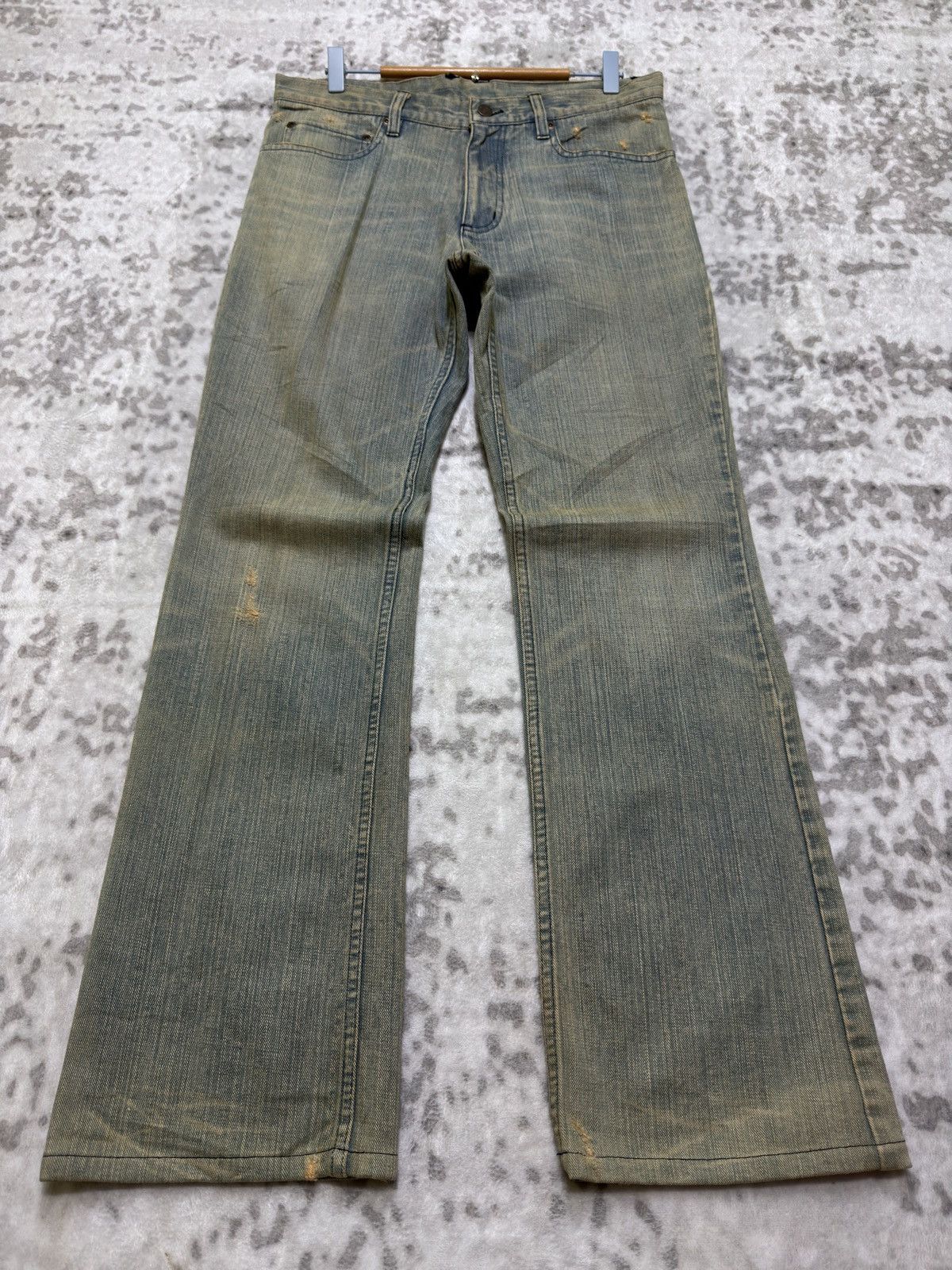 Nicole Club Vintage Monsieur Nicole Flared Mud Wash Bootcut Denim Jeans Size US 32 / EU 48 - 1 Thumbnail