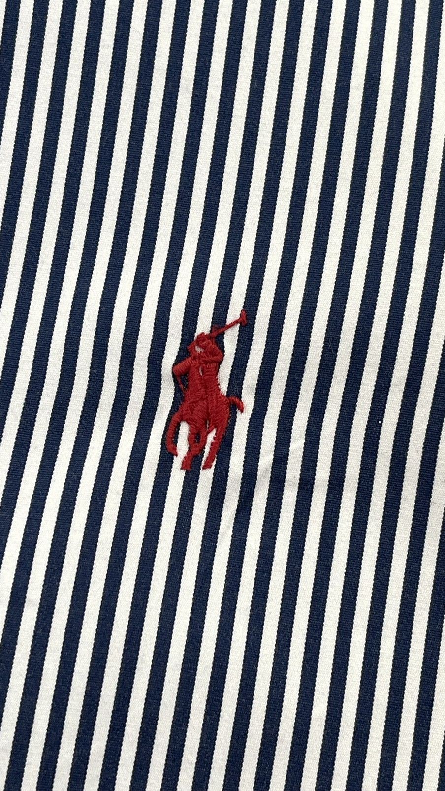 Polo Ralph Lauren M Custom Fit Button Down Striped Shirt QR