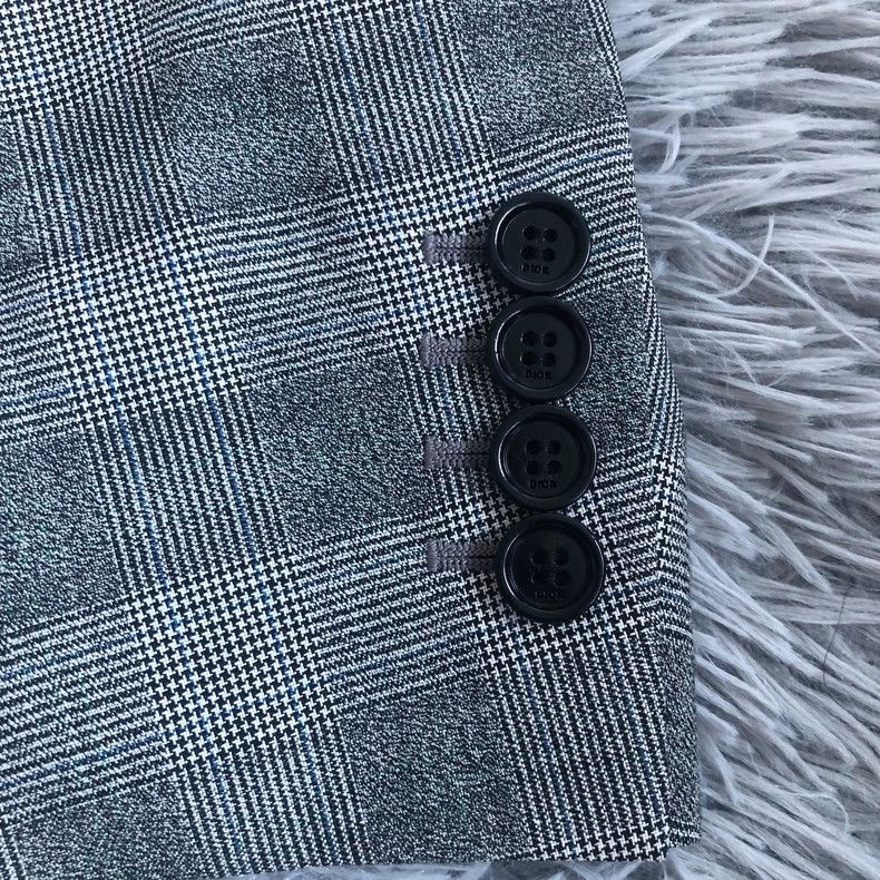 Dior Dior 19ss streamer checkered wool suit 2501-Nextarrow Size 52R - 4 Thumbnail
