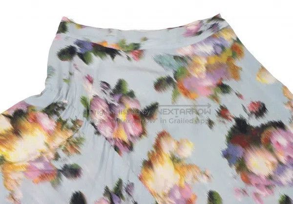 Yohji Yamamoto Yohji Yamamoto size 1 Blur floral silk skirt Size 23" - 3 Thumbnail