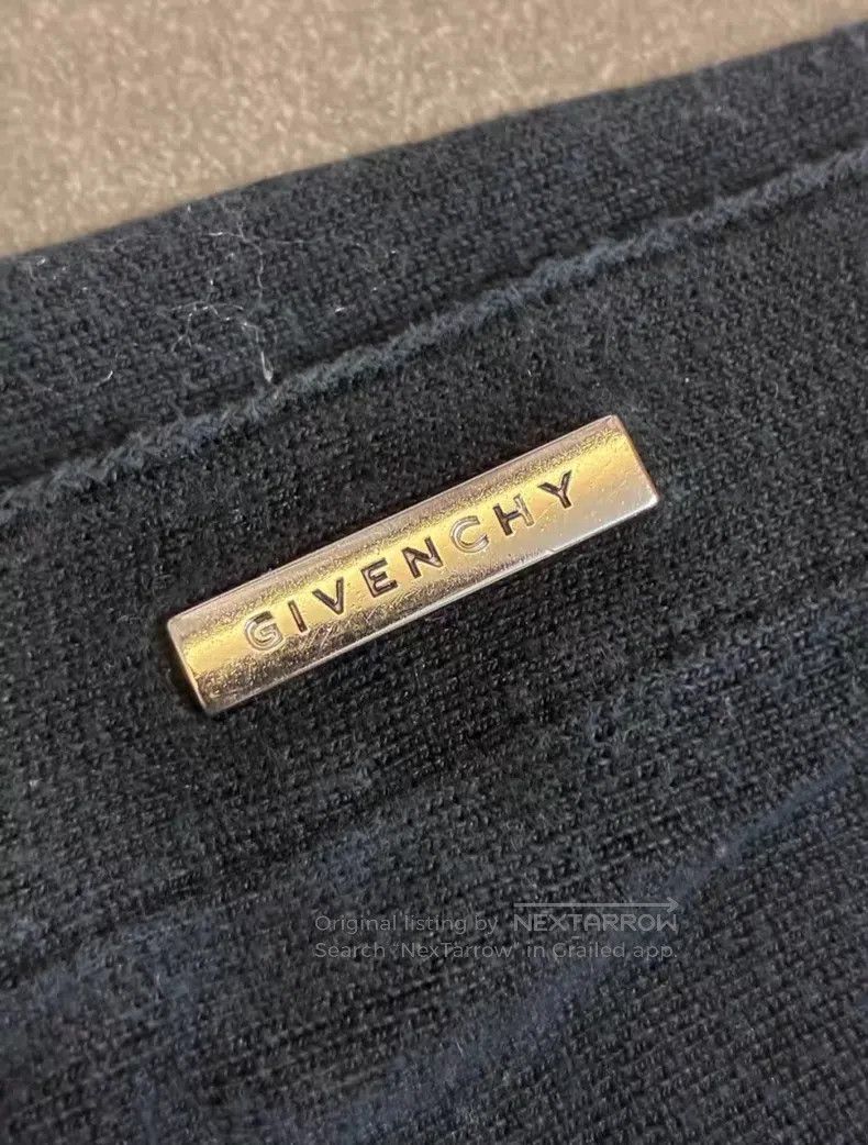 Givenchy Givenchy size XS Black Mulberry Silk Patchwork Metal Embro Size US 27 - 8 Thumbnail