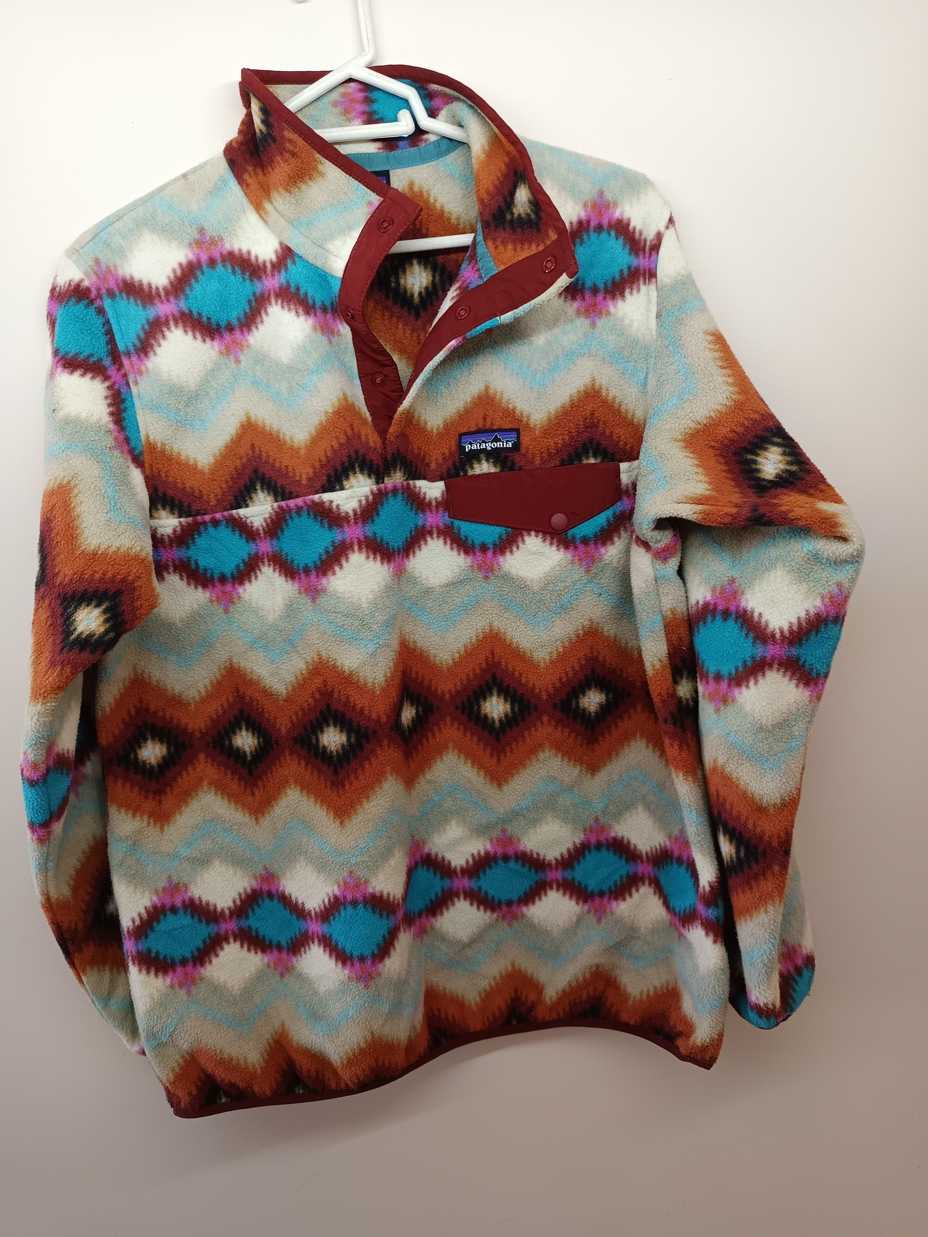 Patagonia × Vintage Patagonia Synchilla Tribal Aztec Fleece Pullover Size US L / EU 52-54 / 3 - 2 Thumbnail