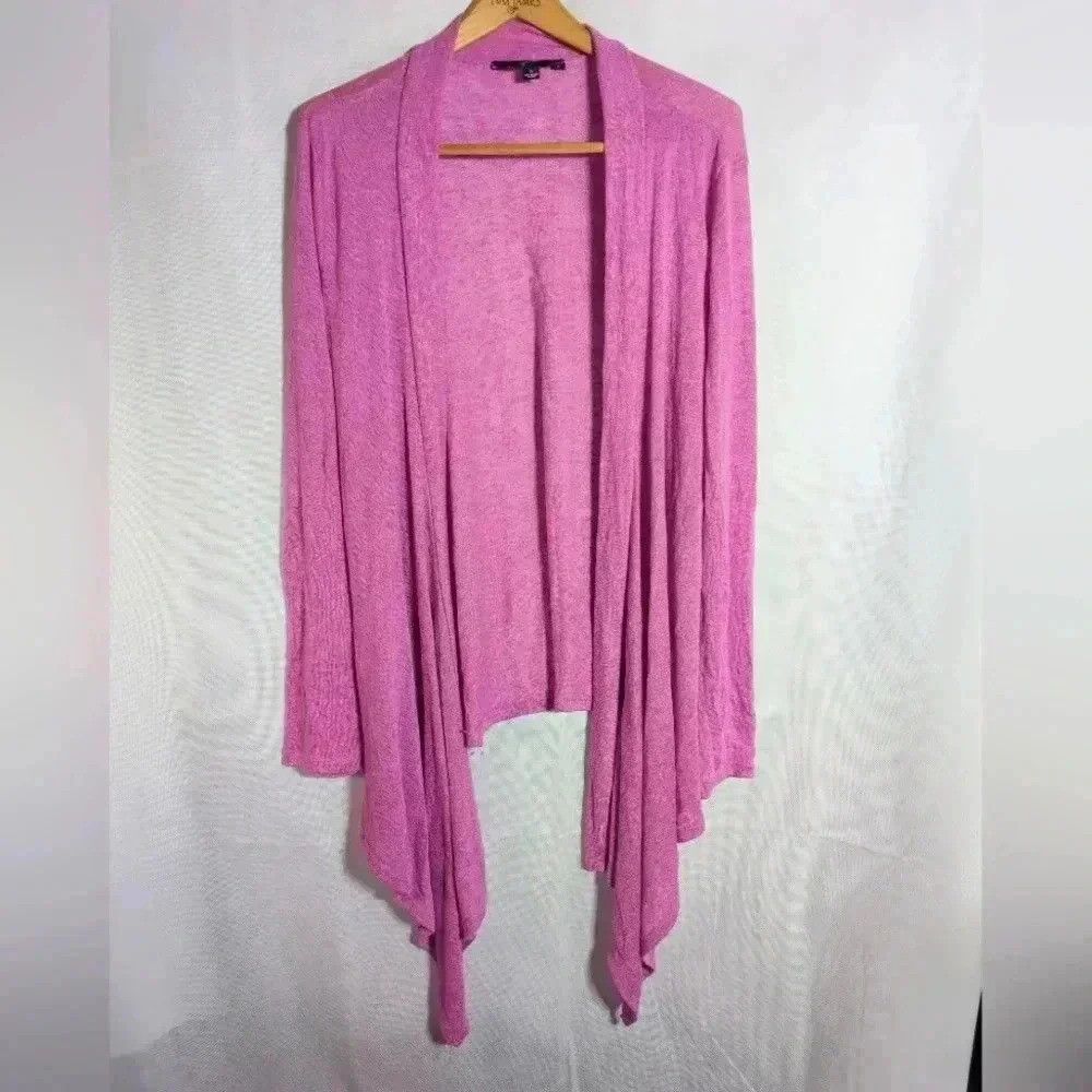 Other Pink Long Cardigan by GNW gauzy fabric great movement sz XL Size XL / US 12-14 / IT 48-50 - 2 Thumbnail