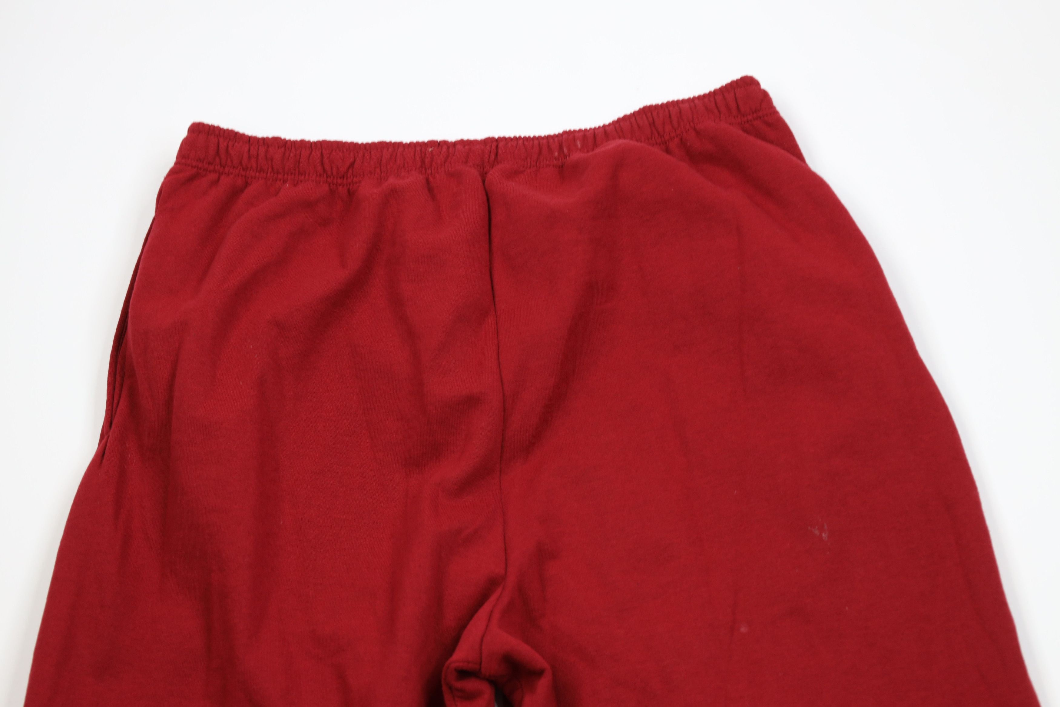 Vintage Vintage 90s Streetwear Blank Sweatpants Joggers Pants Red Size US 36 / EU 52 - 12 Thumbnail