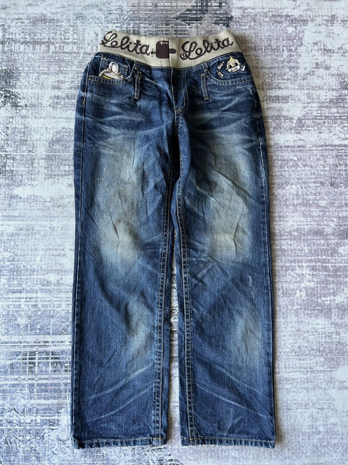 If Six Was Nine Lolita Cute Baby Jeans Size US 27 - 10 Thumbnail