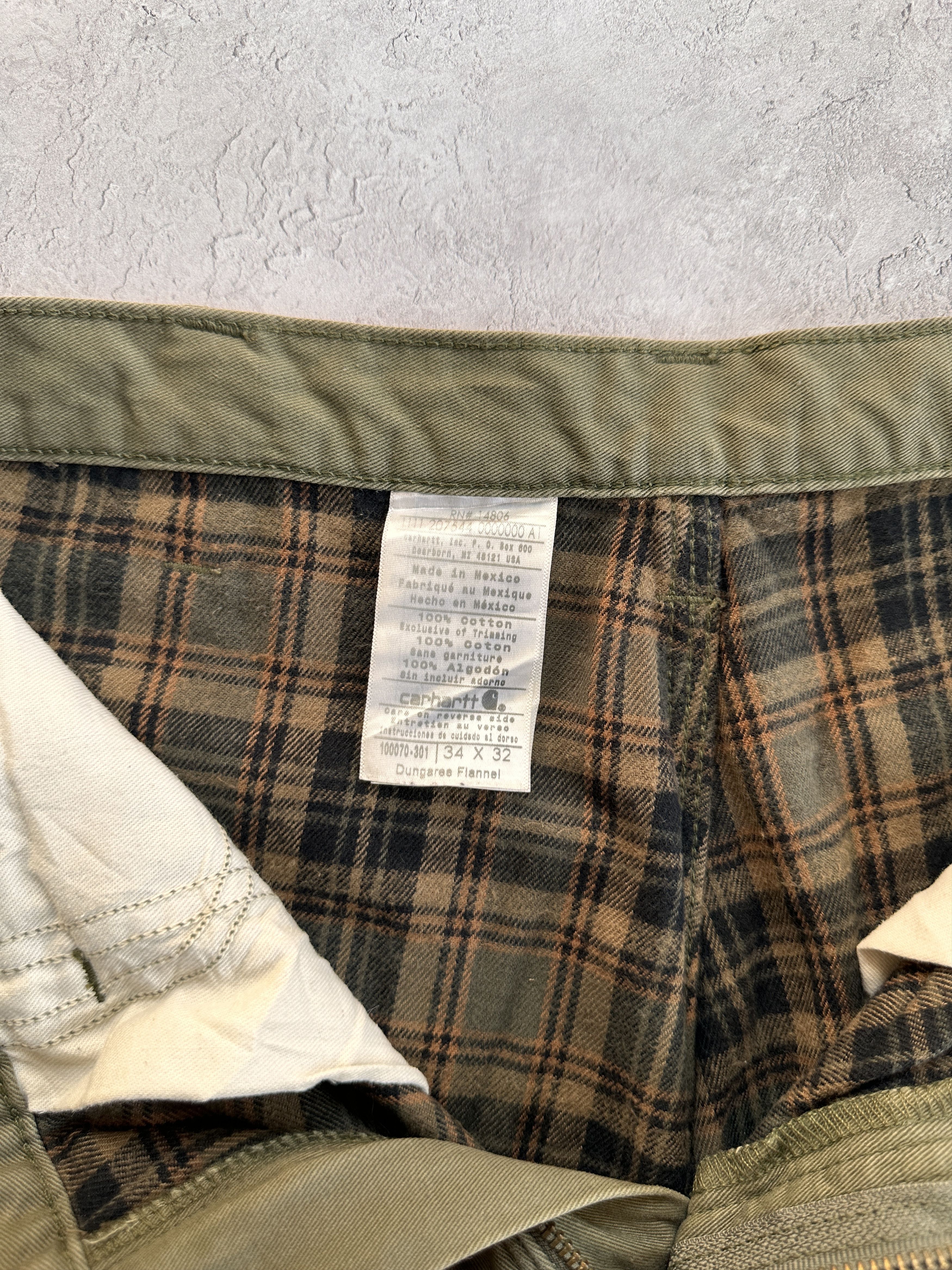 Carhartt × Vintage Vintage Carhartt Workwear Flannel Lined Pant Size US 34 / EU 50 - 5 Thumbnail