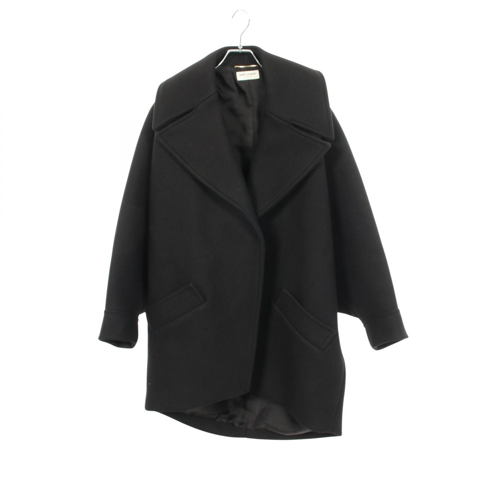 Yves Saint Laurent Yves Saint Laurent Saint Laurent Paris Wool Coat Textile Outerwear 707010 DUTY FREE for USA Size ONE SIZE - 1 Thumbnail
