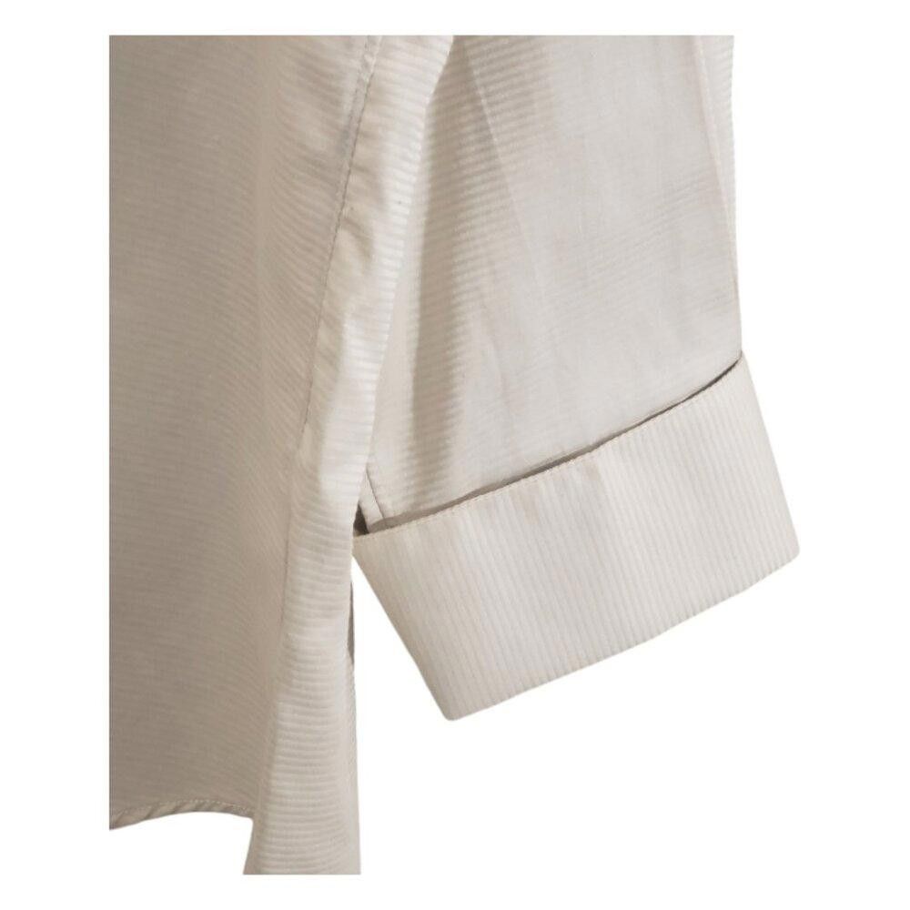 Jos. A. Bank CT1865 Jos A. Bank Traditional Fit Cream Dress Shirt 16/34 Size 38R - 3 Thumbnail