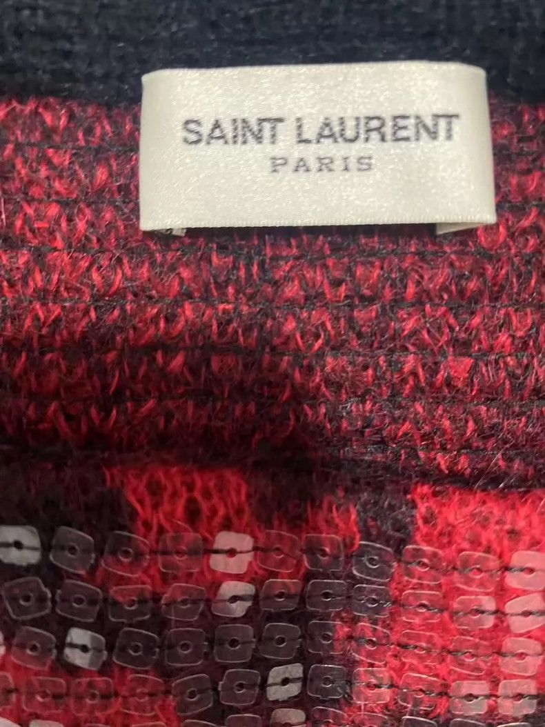 Saint Laurent Paris Saint Laurent Paris 13FW Red Scales Leopard Sweater Size US S / EU 44-46 / 1 - 4 Thumbnail