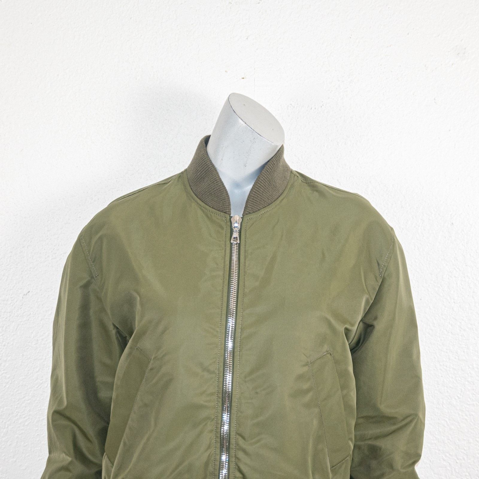 Officine Generale OfficIne Generale $720 Nanni Nylon Bomber Jacket Green Size L / US 10 / IT 46 - 8 Thumbnail