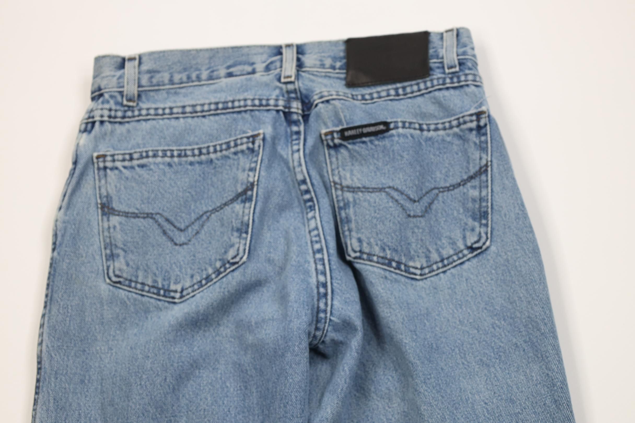 Harley Davidson Vintage Y2K 2003 Harley Davidson Straight Leg Denim Jeans Size US 30 / EU 46 - 12 Thumbnail