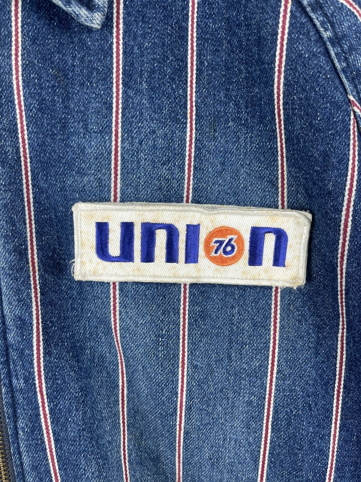 Union LA × Vintage Vintage 76 Lubricants Selvedge Zipper Denim Jacket Size US M / EU 48-50 / 2 - 4 Thumbnail