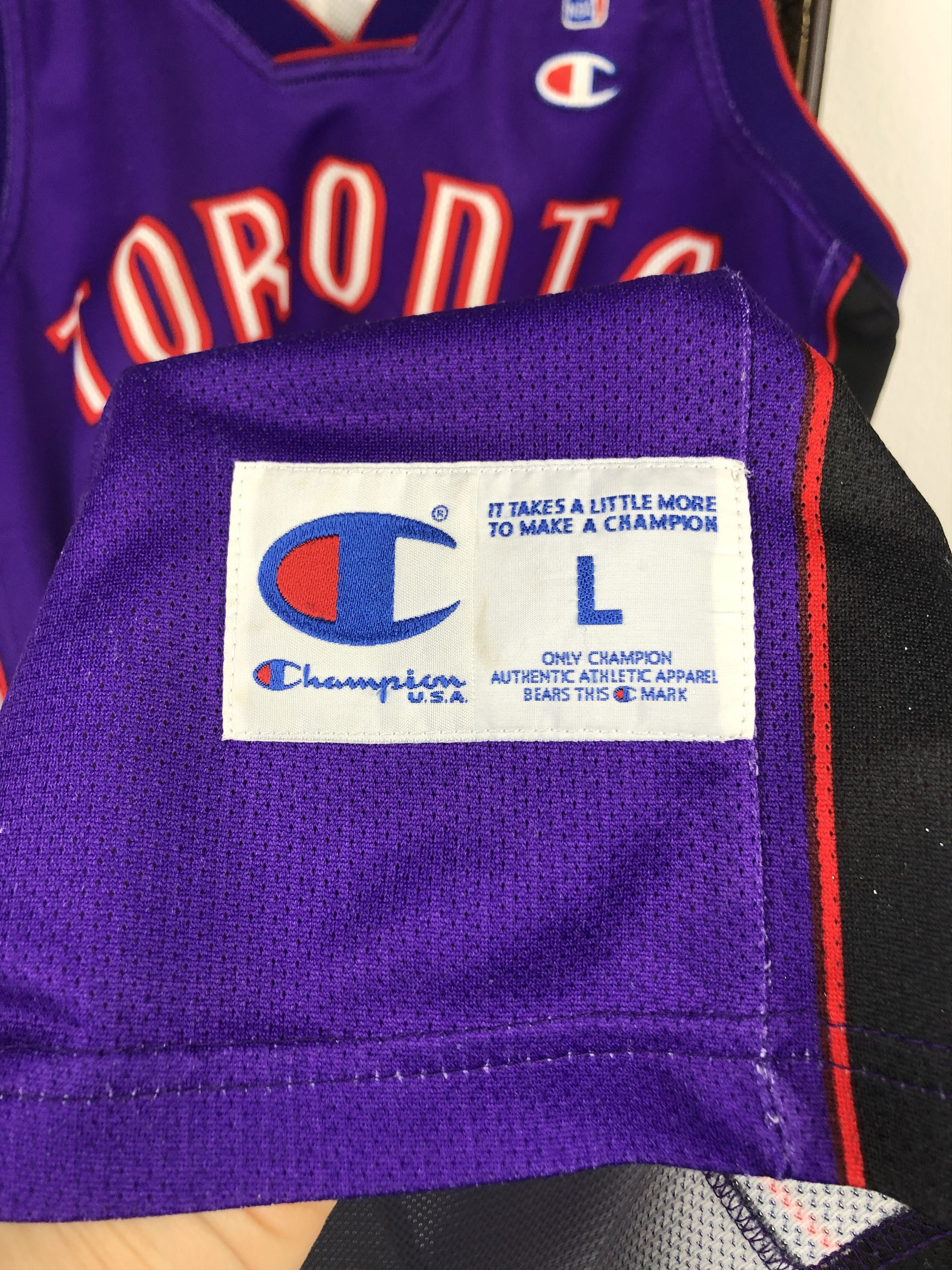 Champion Vintage Toronto Raptors Carter Champion Jersey NBA Rare Size US L / EU 52-54 / 3 - 6 Thumbnail