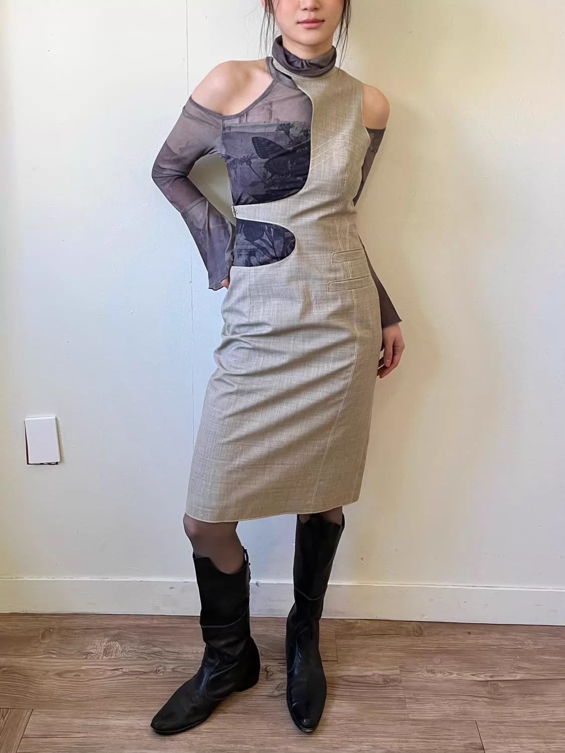Jean Paul Gaultier Jean Paul Gaultier Vintage Deconstructed A-Garde Dress Size S / US 4 / IT 40 - 5 Thumbnail
