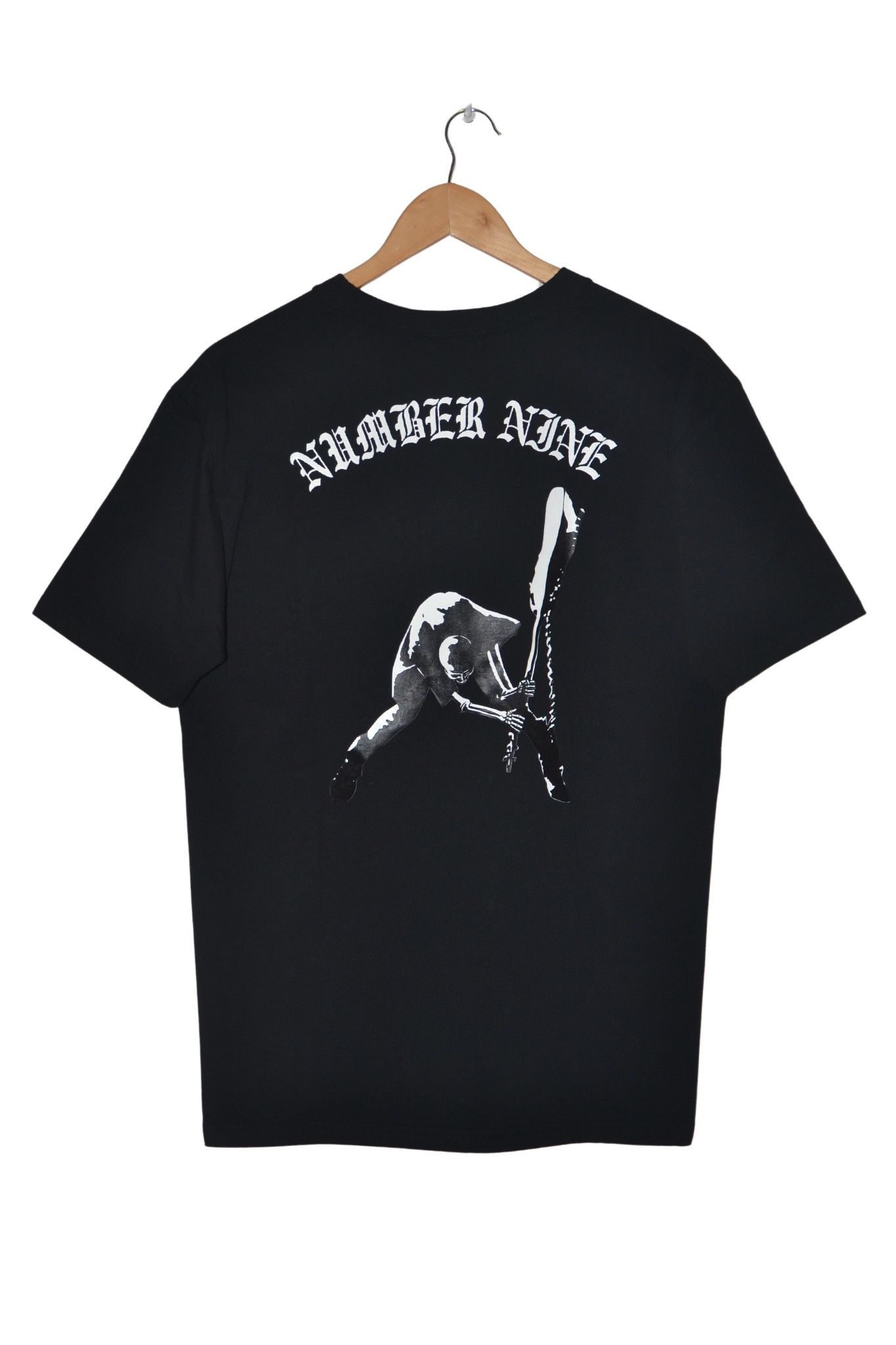 image of Archival Clothing x Number N Ine Number (N)Ine The Clash Double Skull Skeleton T-Shirt in Black (Si
