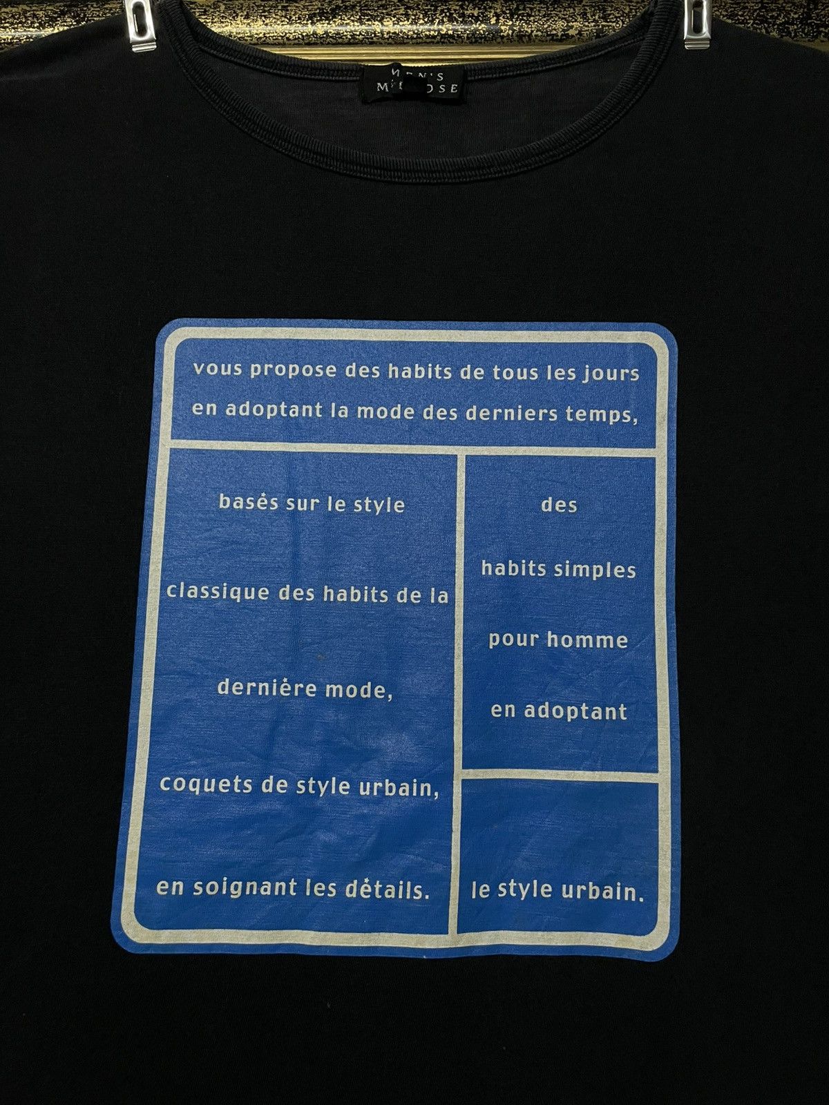 Designer × Japanese Brand × Vintage Vintage 1990s Japan Designer Mens Melrose Latest Fashion Tee Size US S / EU 44-46 / 1 - 4 Thumbnail